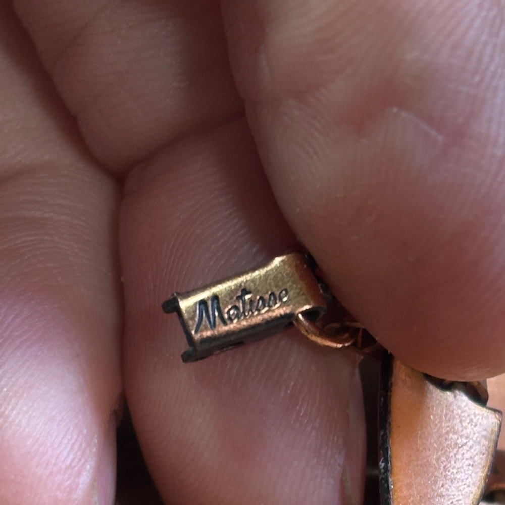 Matisse pink enameled copper bracelet - Picture 9 of 11
